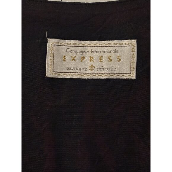 Express Vtg International Campaign Woven Tapestry Textured Vest SZ M PTP 20 - Picture 4 of 4